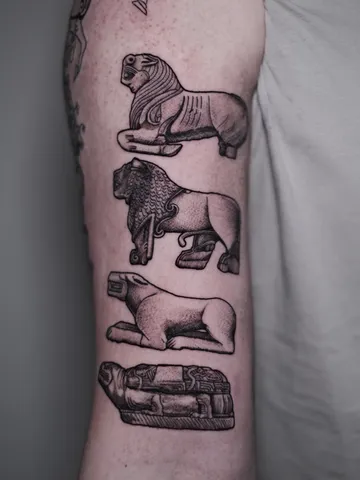 Fotografia real de un tatuaje fine line en Arkadia
