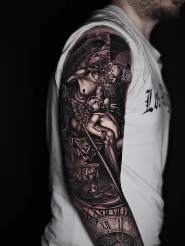 Fotografia real de un tatuaje realismo en Arkadia