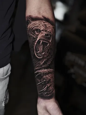Fotografia real de un tatuaje realismo en Arkadia